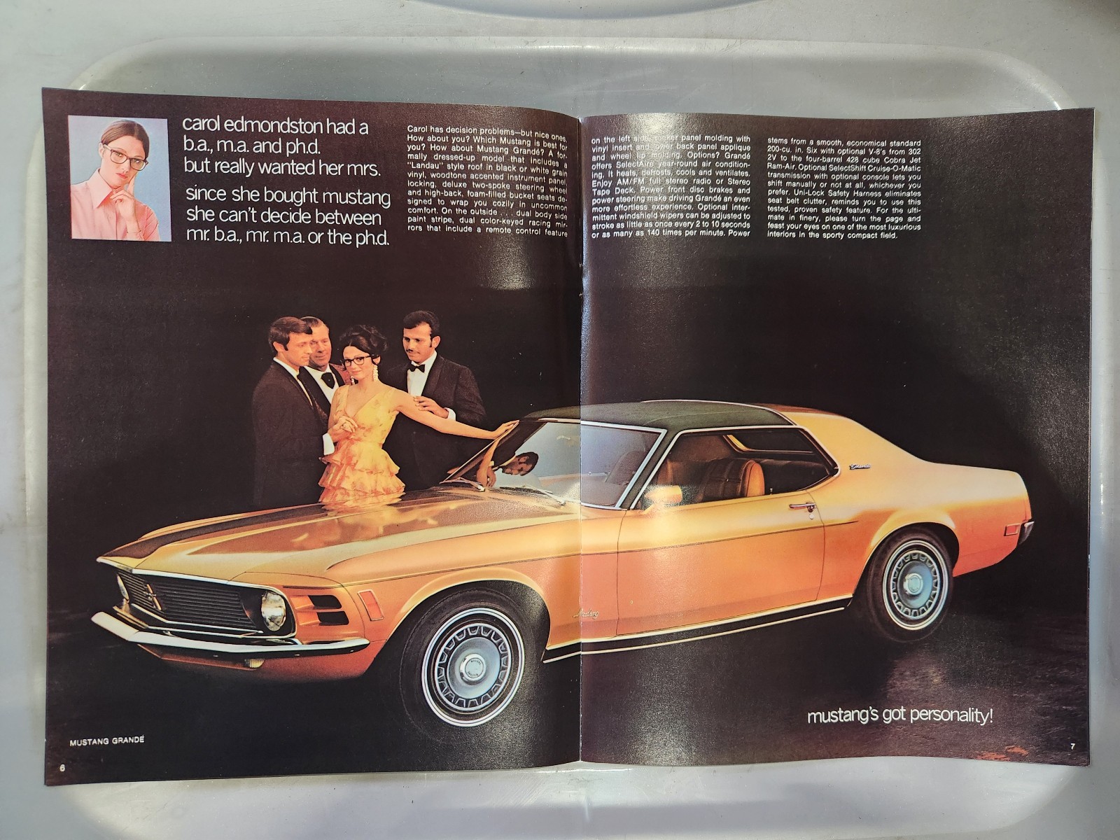1970 Ford Mustang Sales Brochure