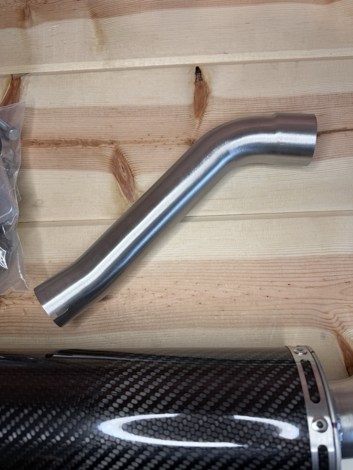 YAMAHA YFZ 450 2004-2013 HMF Exhaust Slip On Black Carbon Fiber