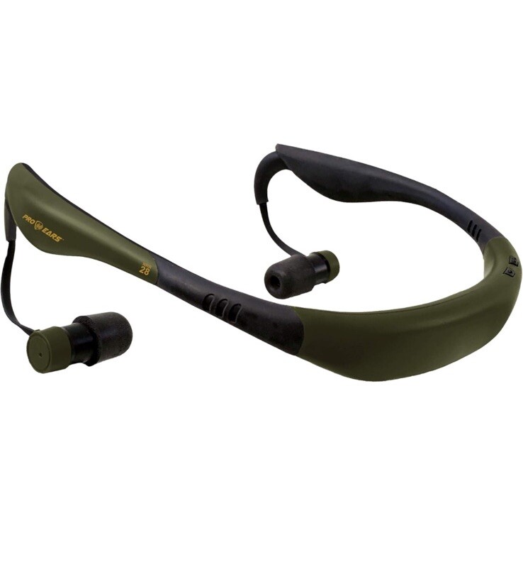 Pro Ears Stealth 28 Hearing Protection, Green, PEEBGRN