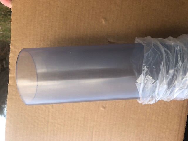 1/2" to 8" Diameter: Clear PVC Pipe, sch40 *Choose Your Length up to 10 FT Long!