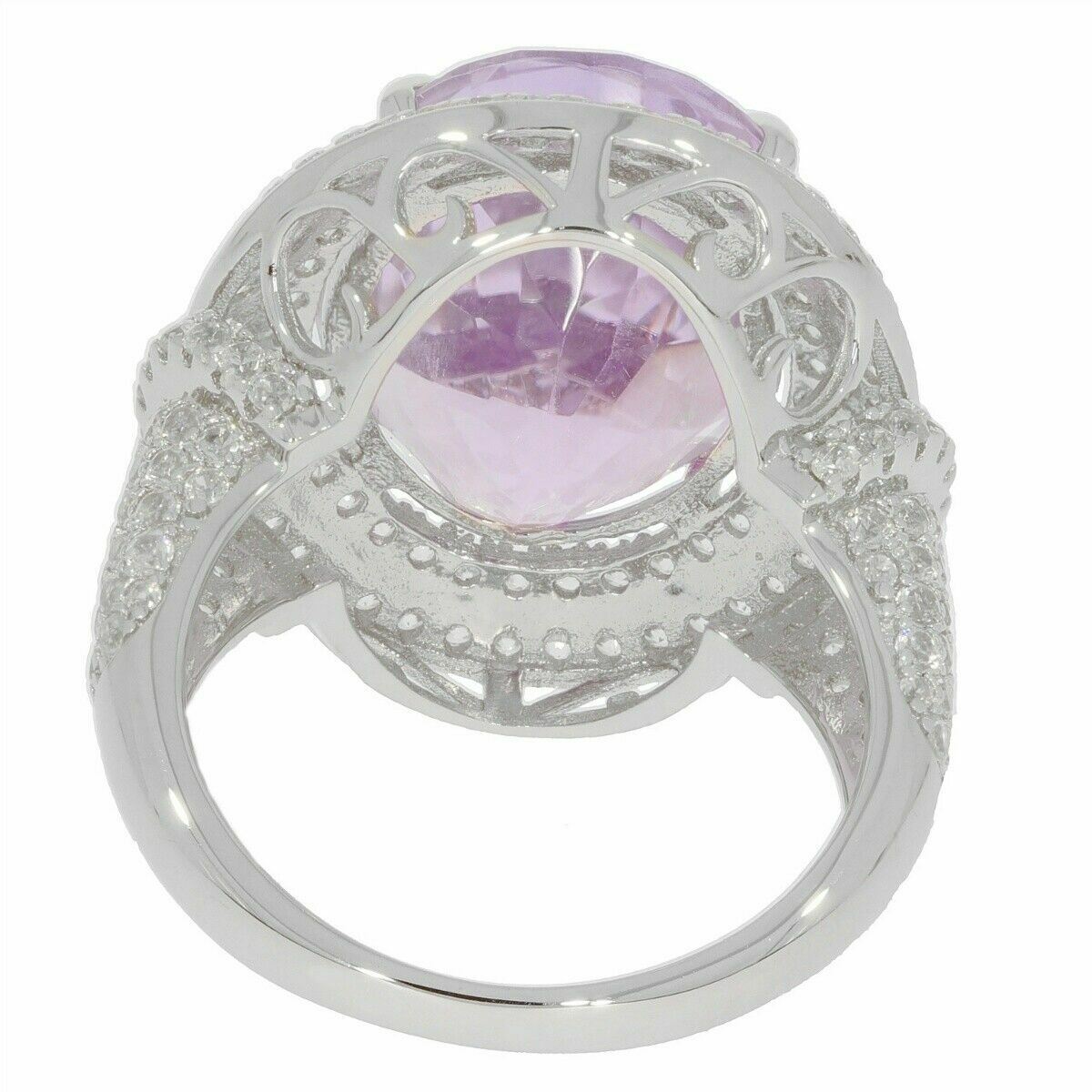 Sterling Silver Semi Mount Ring Setting Oval OV 18x13mm Halo Topaz or Moissanite