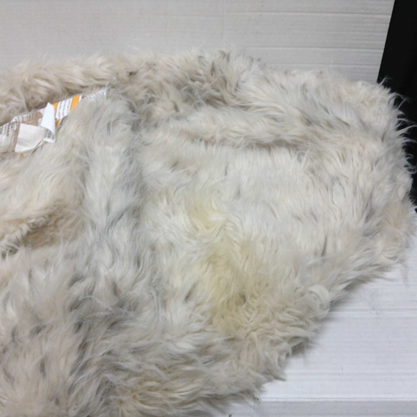 Pottery Barn PBTeen Large Bean Bag Chair cover Faux fur snowcat leopard large