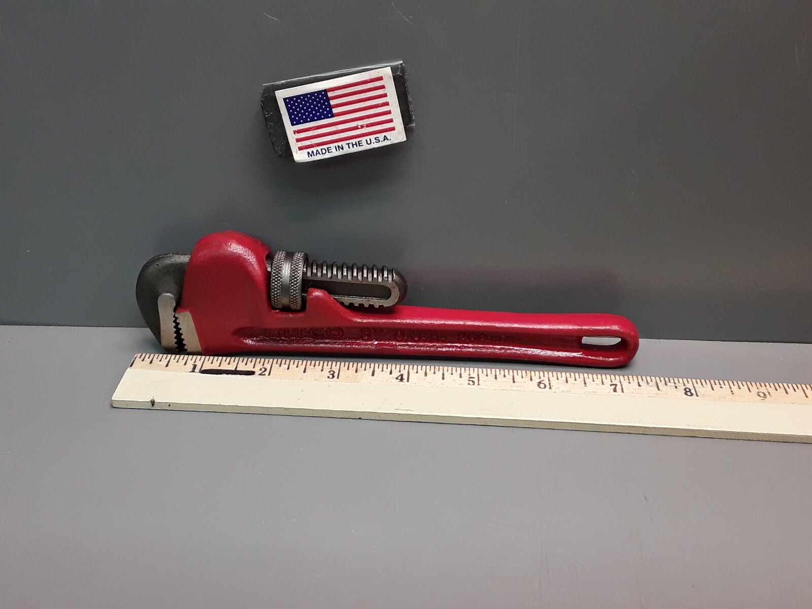 Ridgid RITCO 8" Pipe Wrench 1150 (23392) I-Beam Handle New Old Stock USA