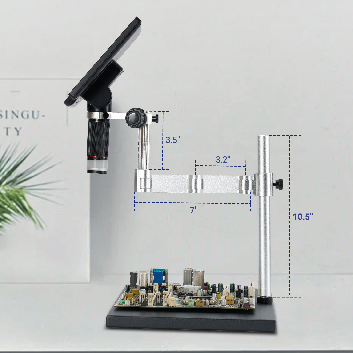 TOMLOV TM4K Max Digital Microscope 2000x 52MP 4K Video LCD Microscope for Adults