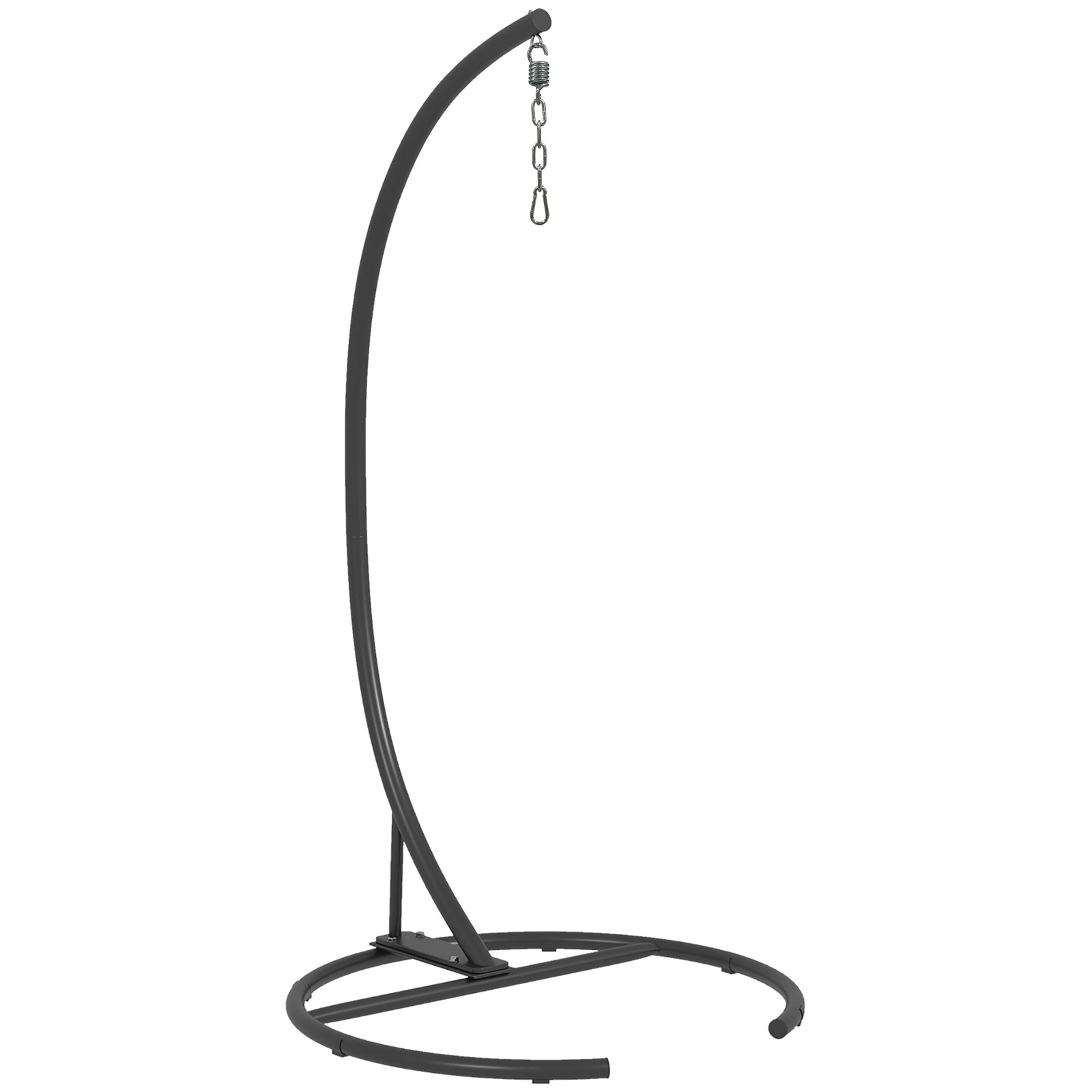 Outsunny Hanging Hammock Chair Stand, Hanging Stand, Black