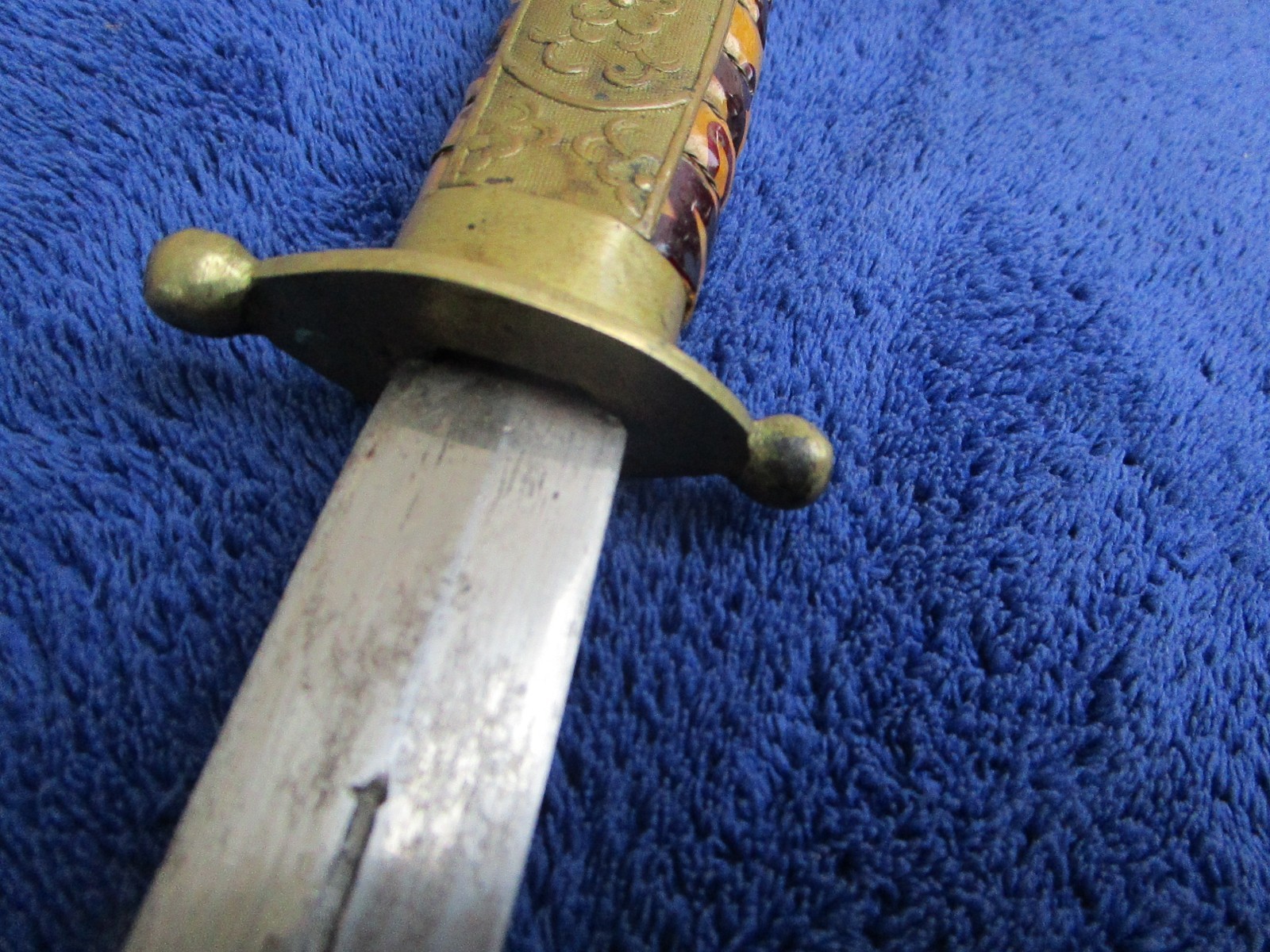 RARE ORIGINAL WW2 CHINESE NATIONALIST CHAI KAN SHEK DAGGER AND SCABBARD