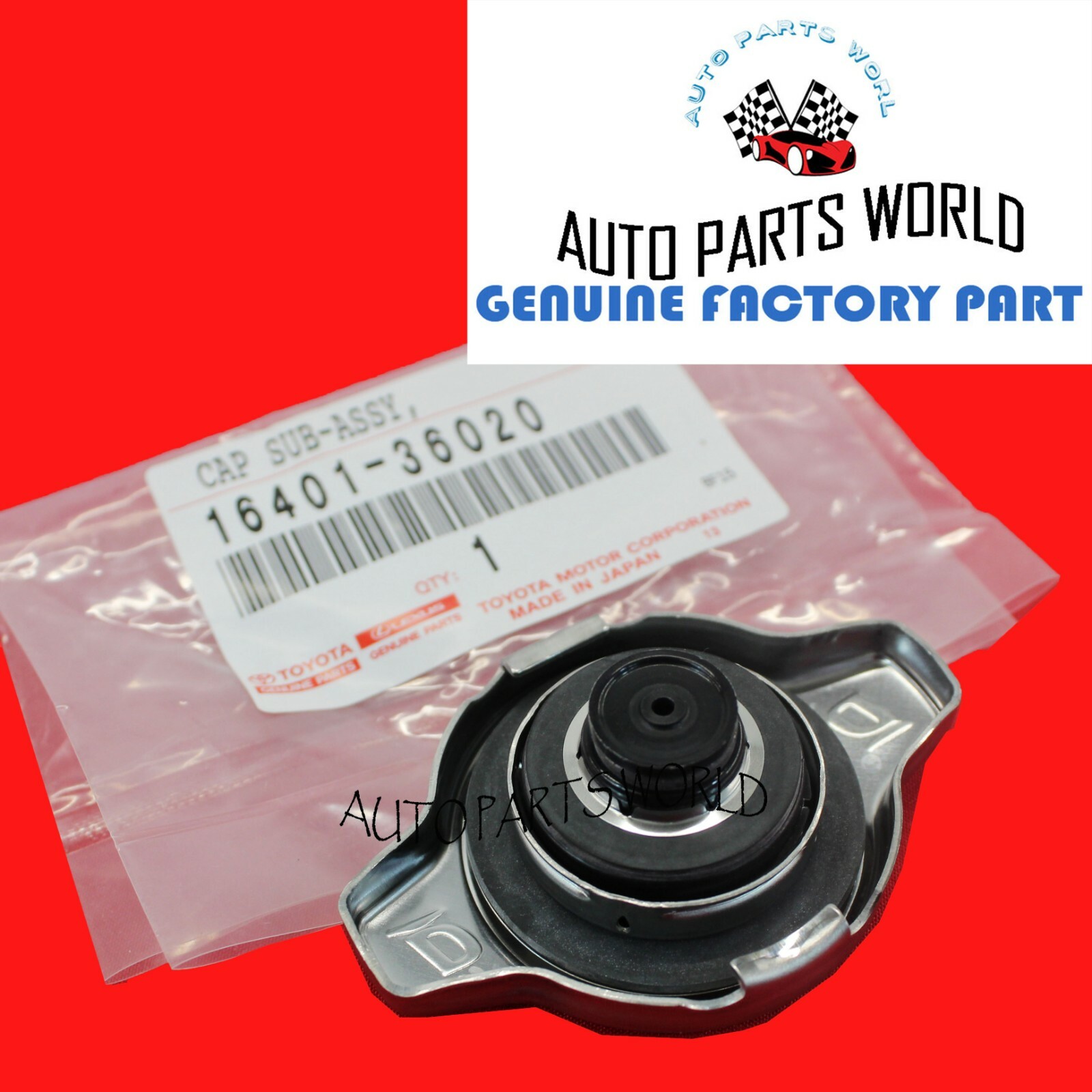 GENUINE TOYOTA AVALON HIGHLANDER 4RUNNER TUNDRA YARIS RADIATOR CAP 16401-36020