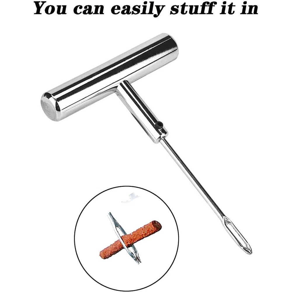 7PC Tire Repair Kit with Plug Flat Tire Puncture Repair Tire Plug Kit Heavy Duty