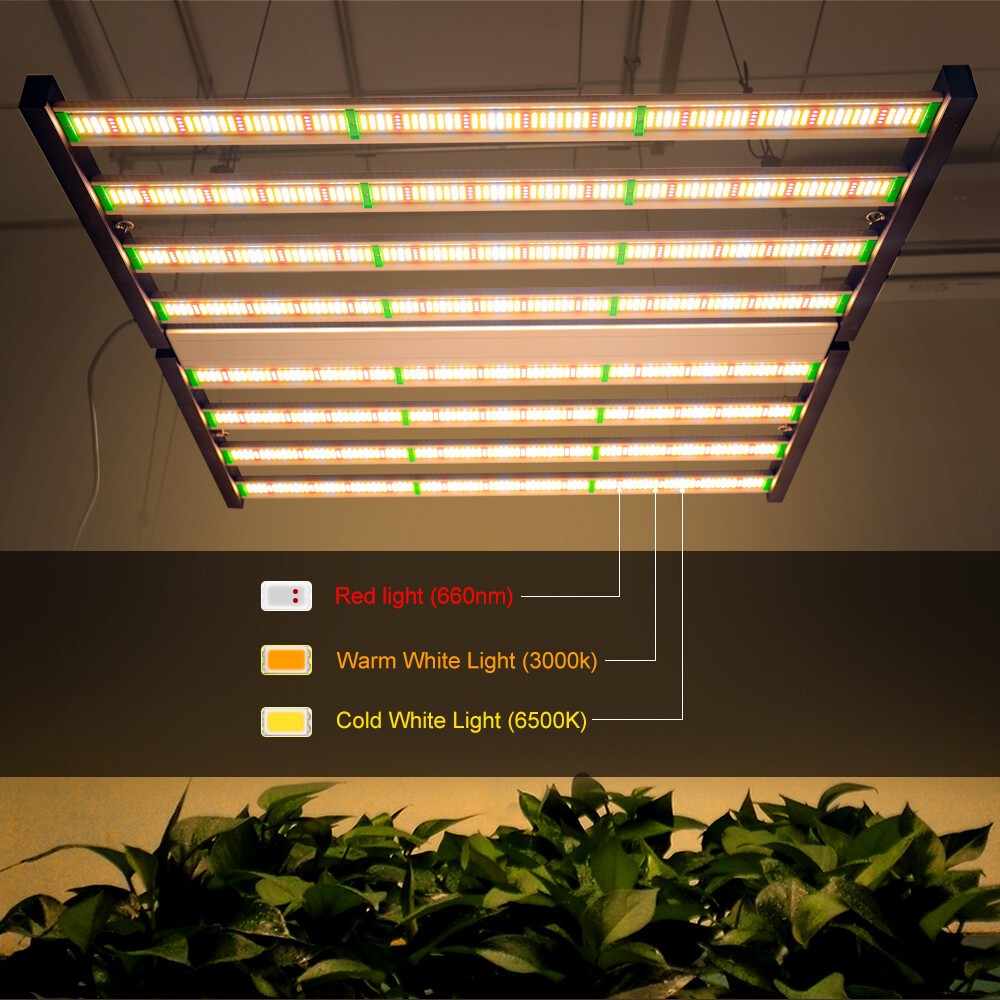 1000W 8Bar Spider Samsung LED Grow Light Full Spectrum Indoor Plants Commercial