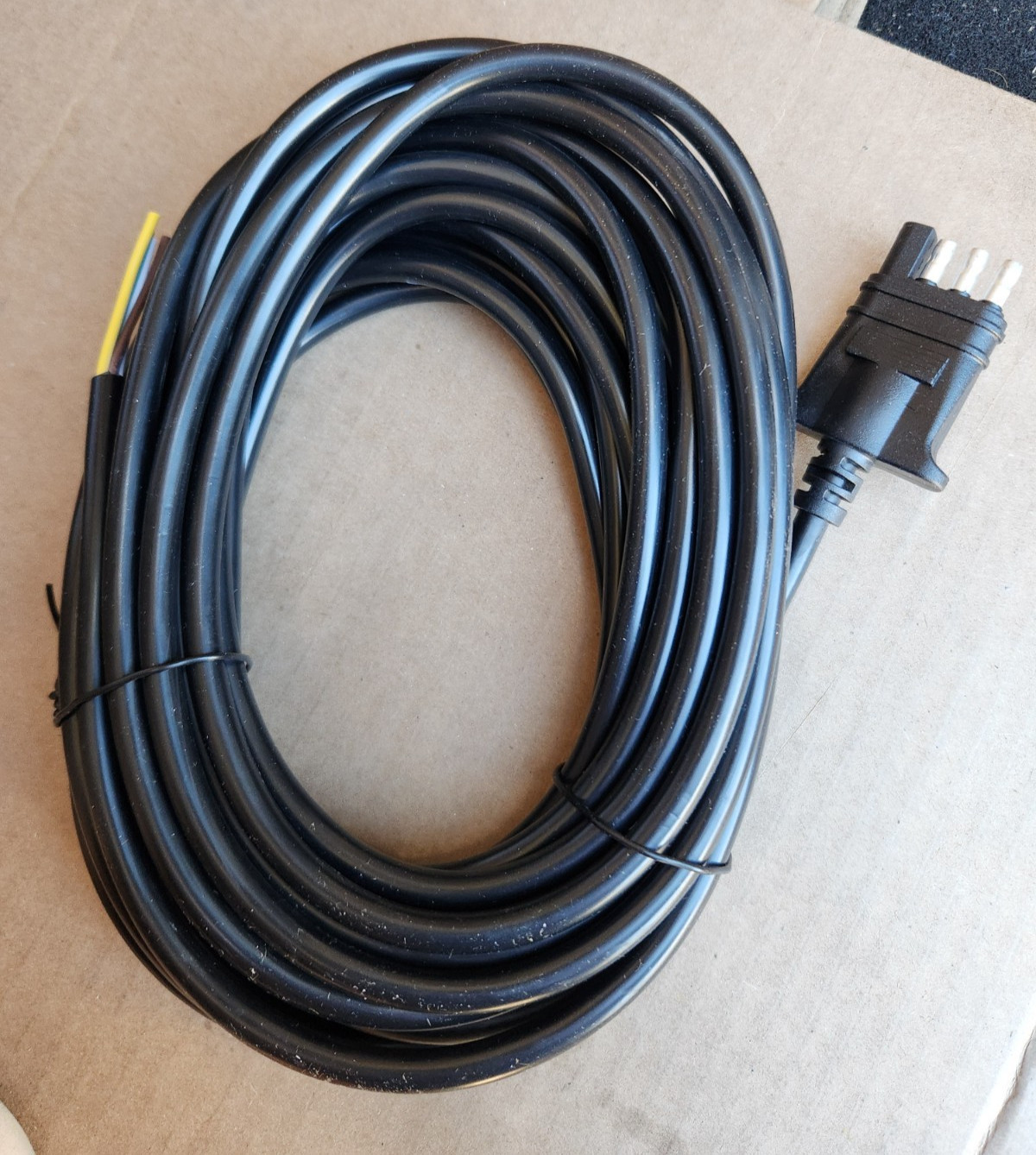 4-Way Trailer Wiring Harness 4Pin Trailer Connector to 4 Flat Wire - 30FT