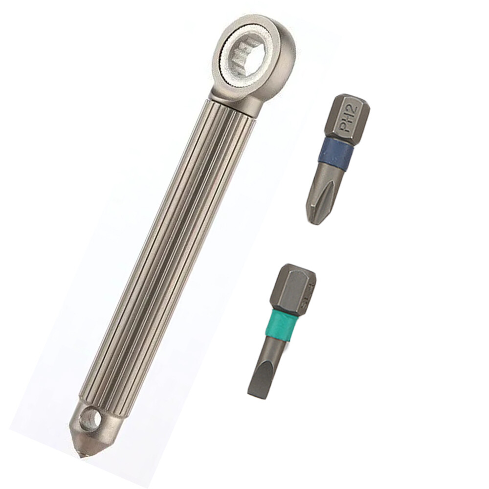 Titanium S2 steel Multi Tools Card Screwdriver Pocket Outdoor Keychain EDC USA