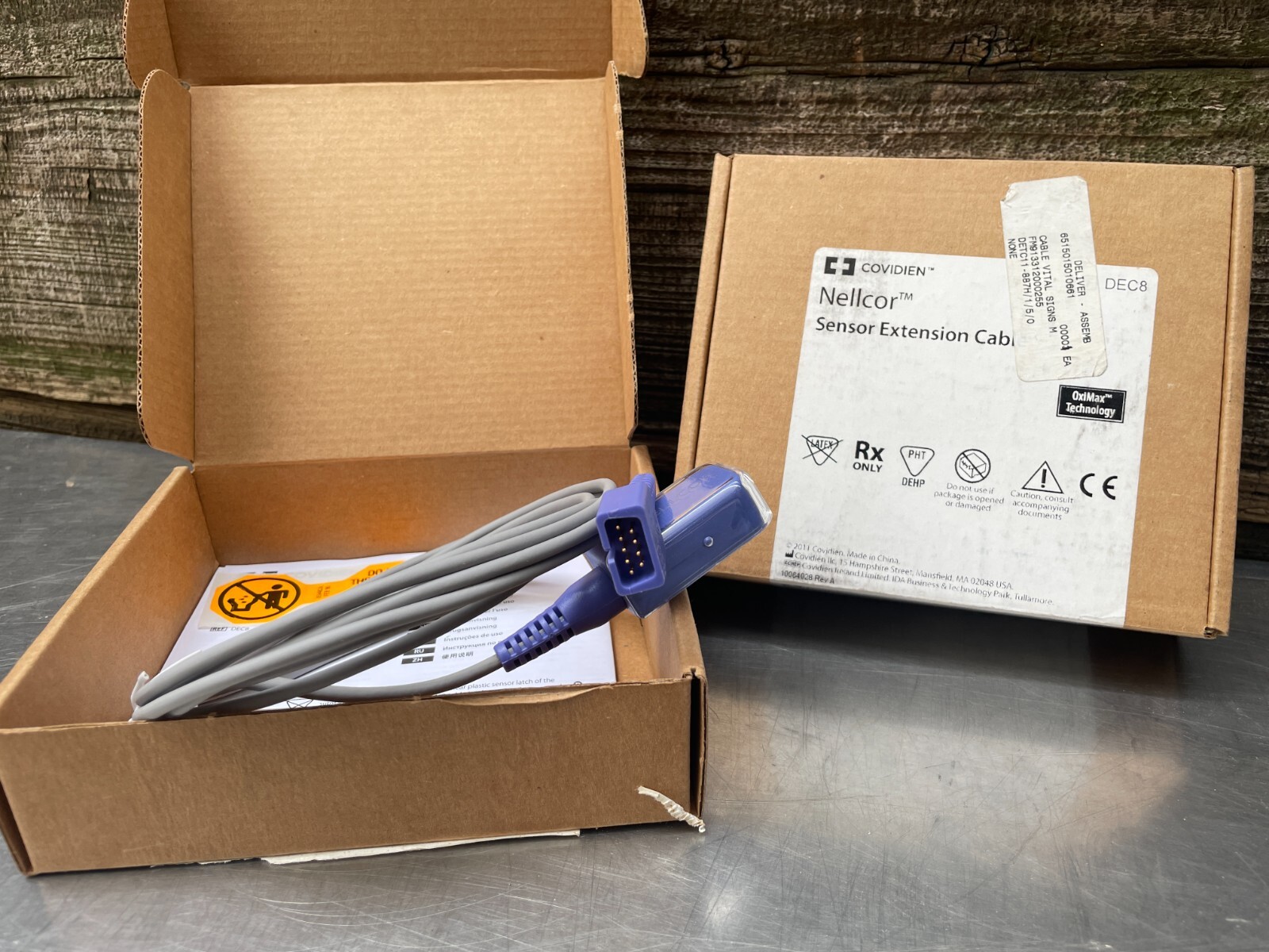 (ONE) OEM Genuine Nellcor DEC-8 SpO2 Extension Cable 9 PIN, 8ft