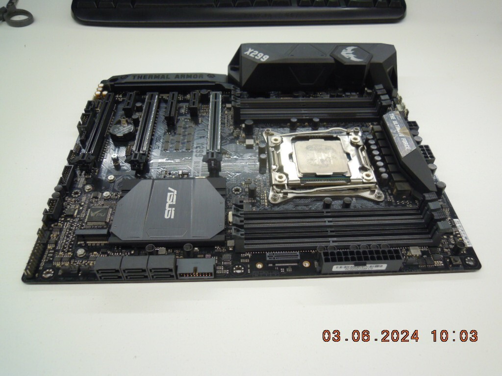 ASUS TUF X299 MARK 2 LGA2066 DDR4 Motherboard & i7-7820X *Latest BIOS * WINS 11