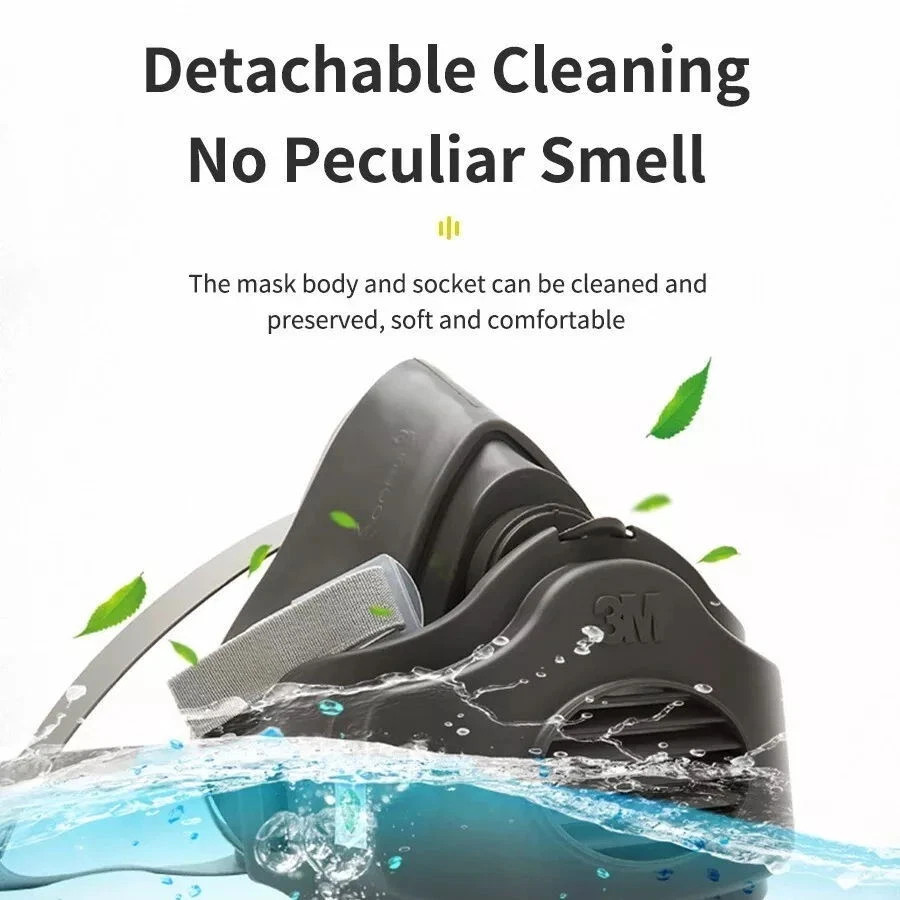 Half Face Shield Respirator Dust Mask for Painting Sanding Woodworking Facepiece