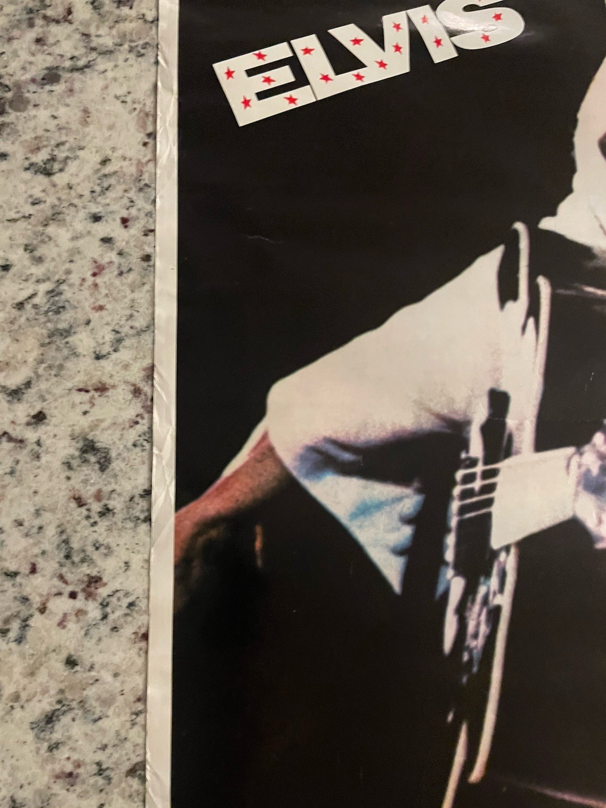 Elvis Poster 1972 Original Rare King of Rock & Roll 23” X 35”