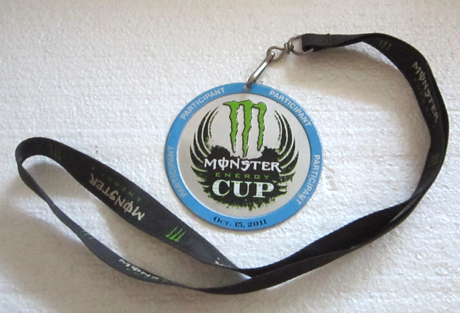 2011 MONSTER ENERGY CUP SUPERCROSS PARTICIPANT PASS & LANYARD Las Vegas smx