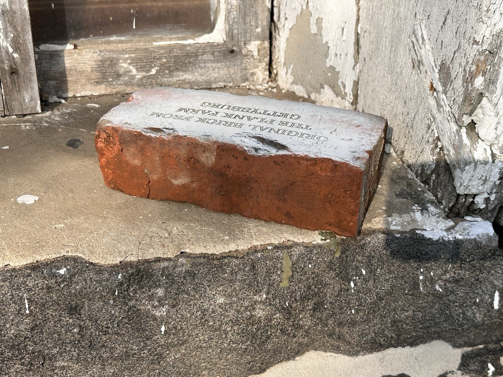 Original Antique Historical Brick From The Plank Farm Gettysburg Civil War