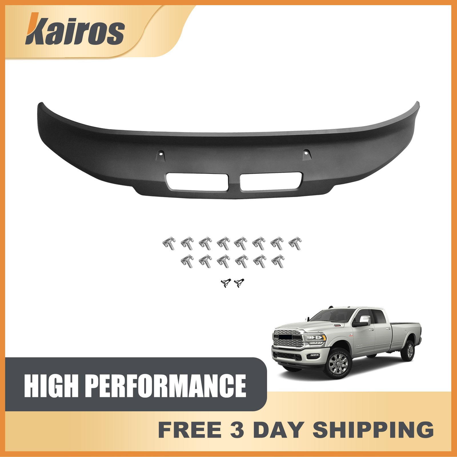 Front Air Dam Deflector Valance Fit for Ram 2500 3500 2019-2024 68384301AB
