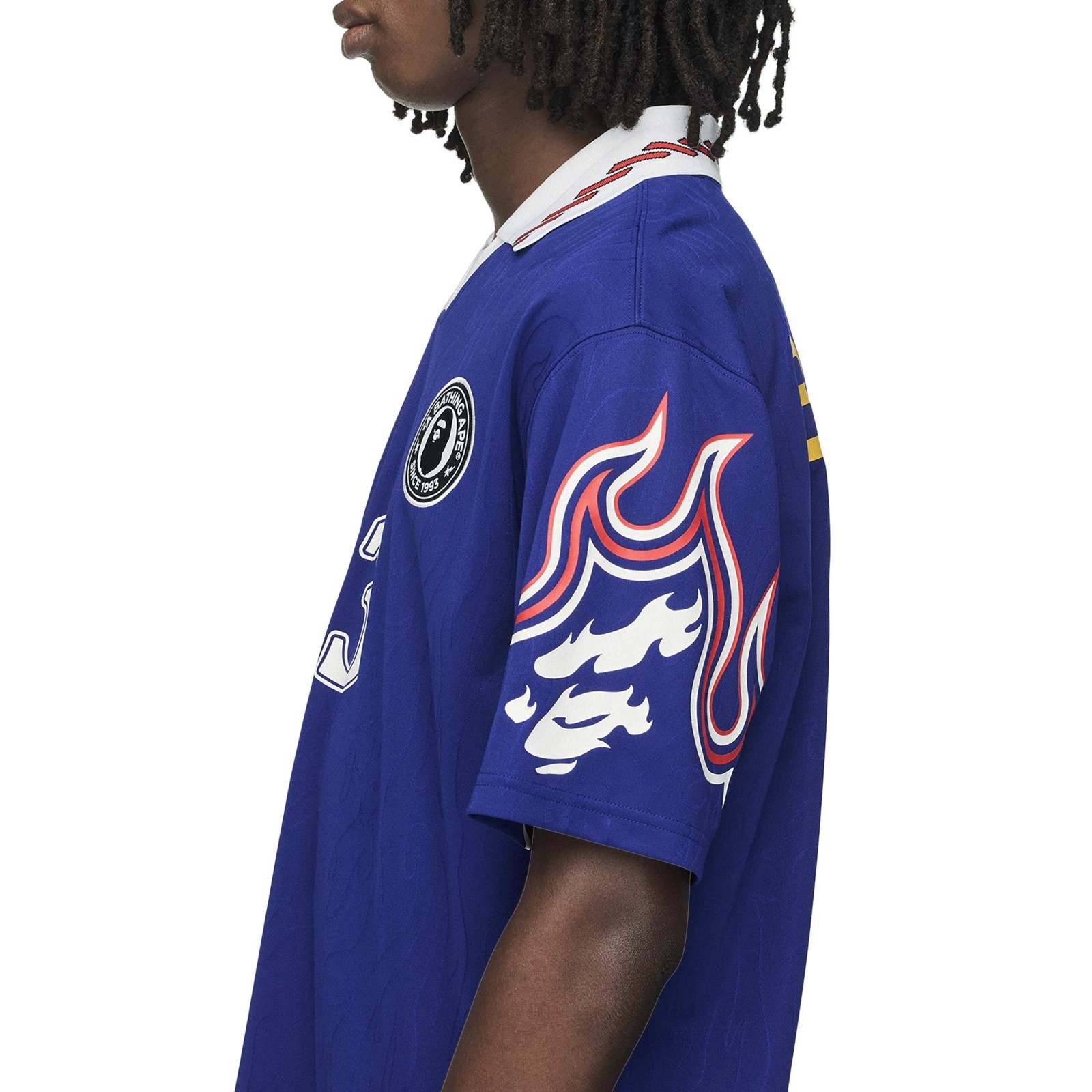 Adidas Originals x Bape (Jpan Blue) SSL Flame Jersey KF4914