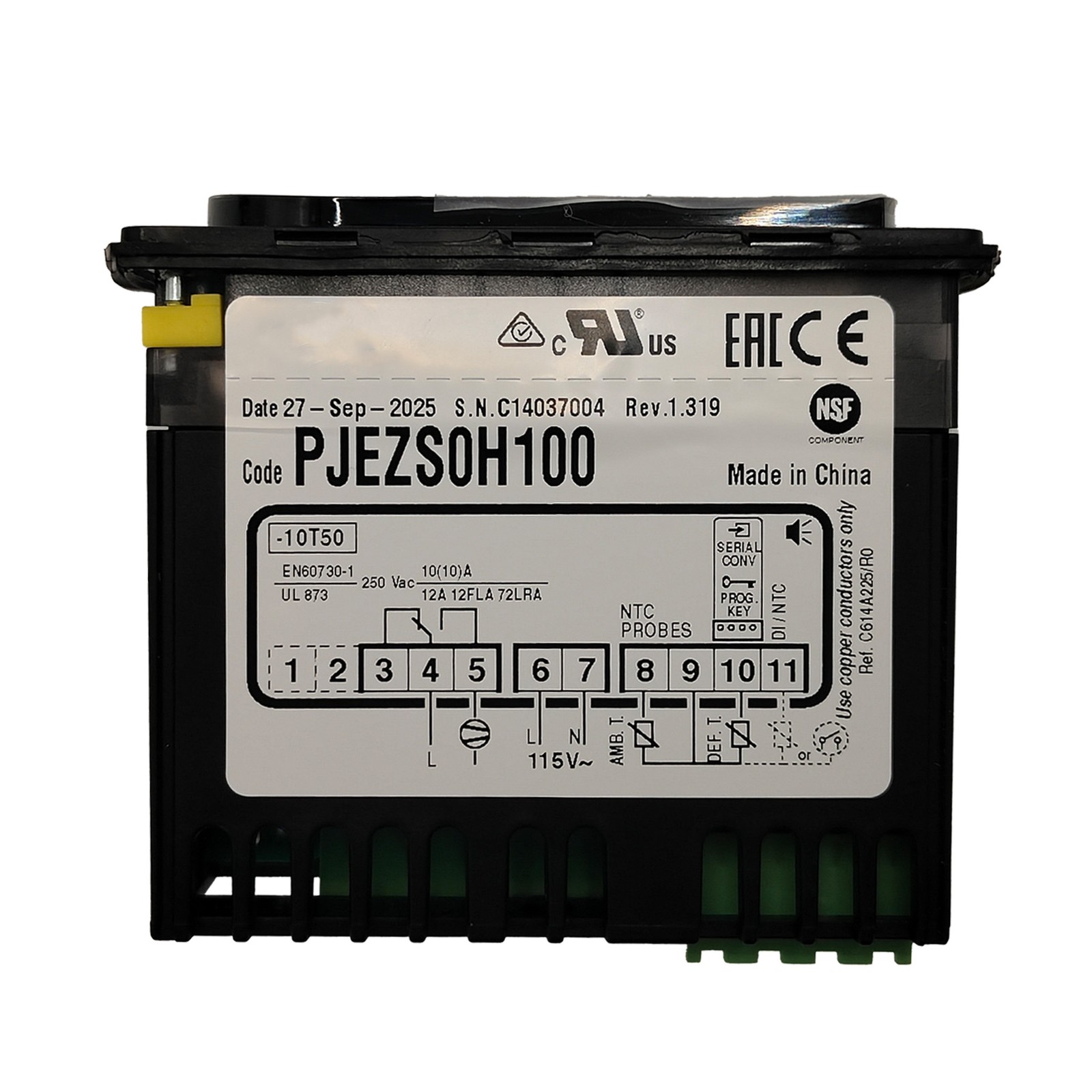 NEW For Carel Digital Temperature Controller PJEZS0H100 For Avantco 17815350