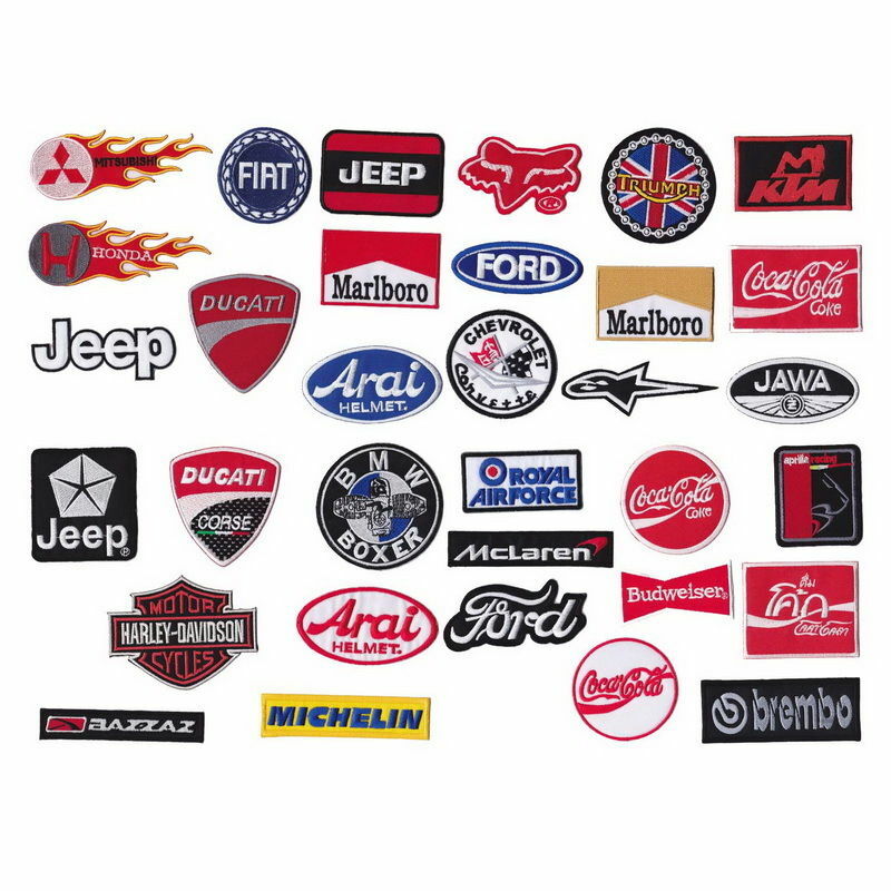Iron on Patch Car Auto Motor Racing Motorcycle MotoGP Sponsor Wholesale Random