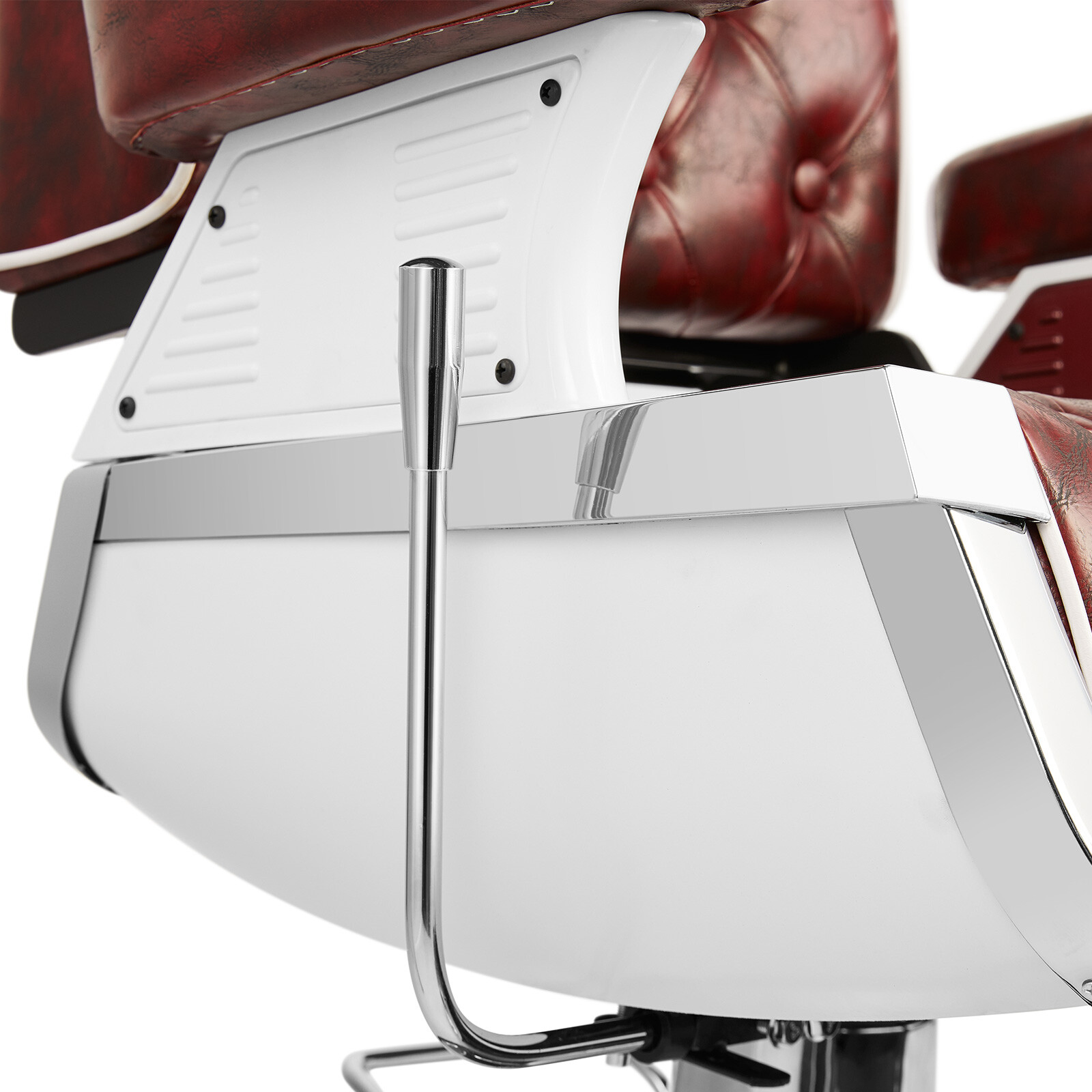 Red Vintage All Purpose Heavy Duty Hydraulic Recliner Barber Chair Salon Beauty