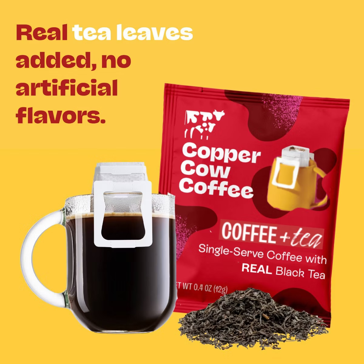 COPPER COW COFFEE Pour Over Coffee and Mug Lunar New Year Gift Box - 1.3lbs/5pc