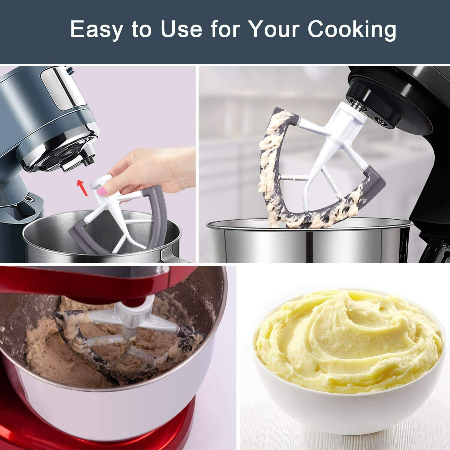 1PC4.5/5QT Kitchen Aid Mixer Flex Edge Beater Flat Paddle Beater Attachments