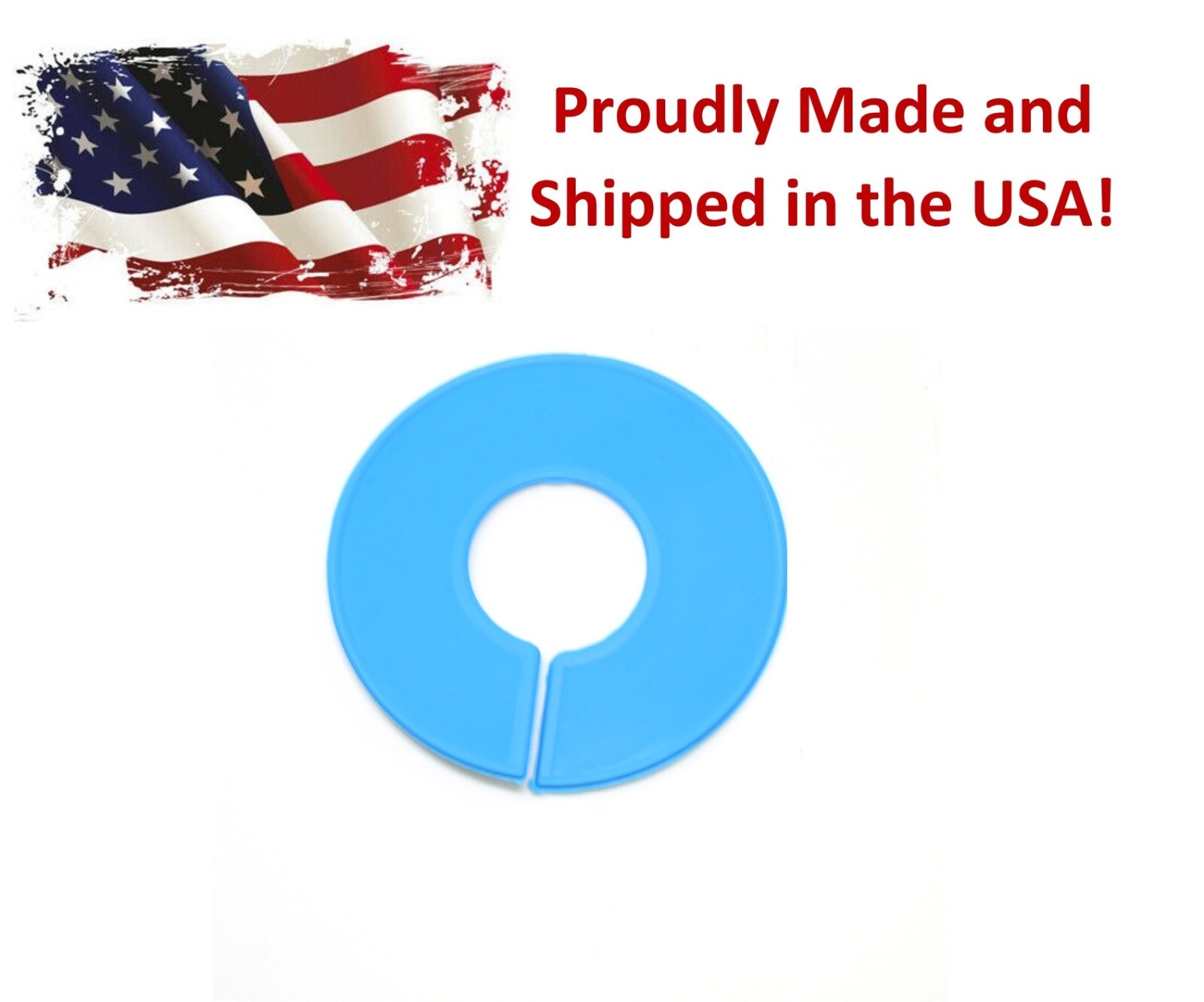 Blue Round Plastic Blank Rack Size Dividers - Multi-Pack