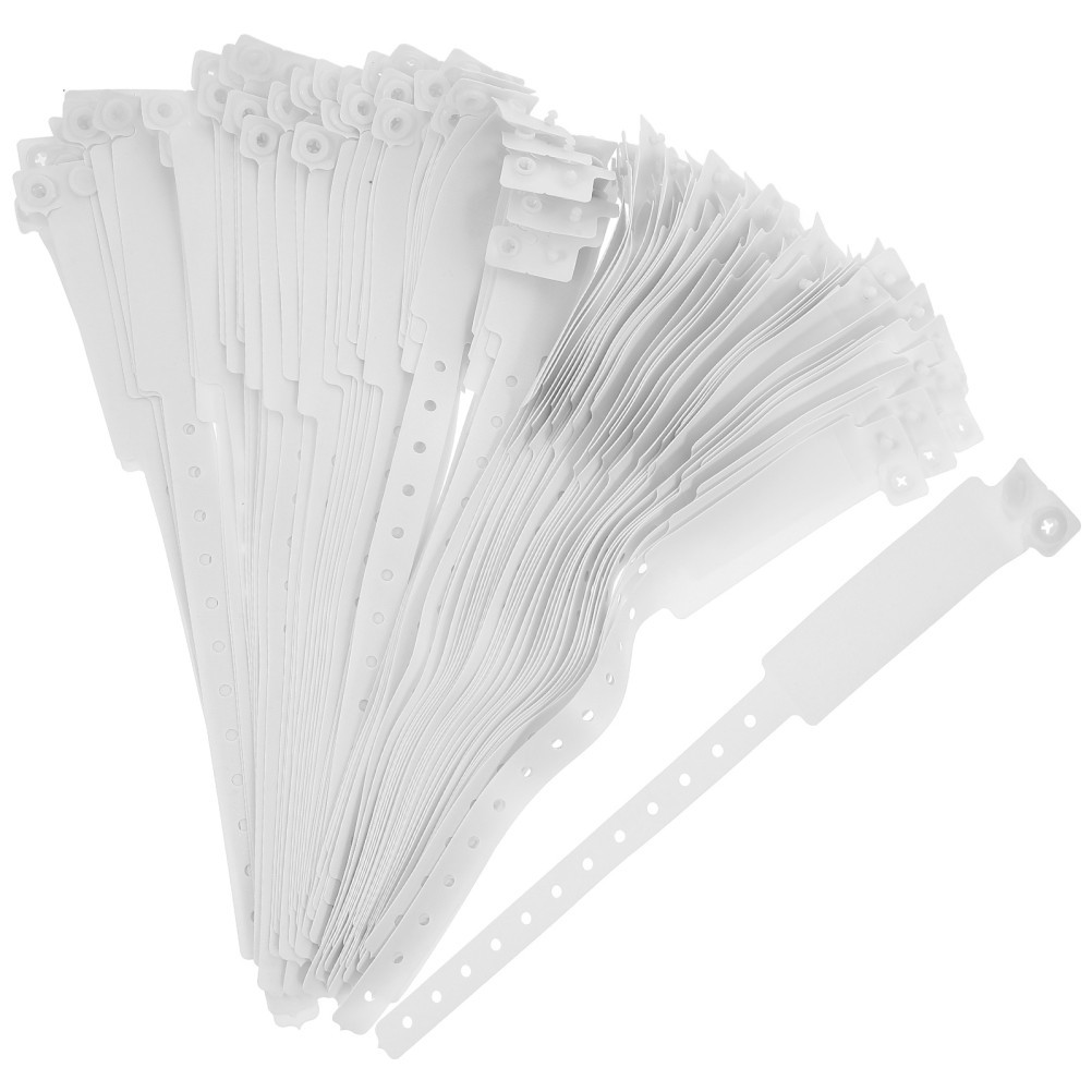 200 Pcs Medical Id Bracelets Identification Wristbands for Adults