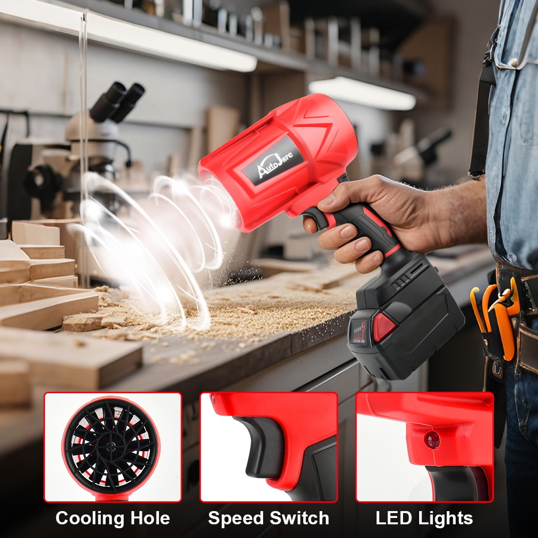 Cordless Handheld Turbo Blower for M18 Milwaukee Violent Blower Fan Tool Only