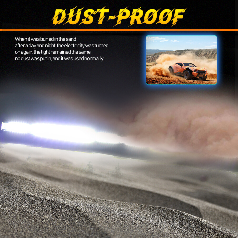 For Can-Am Maverick X3 Light Bar 10" Single Row LED Light Bar Spot Flood Offroad