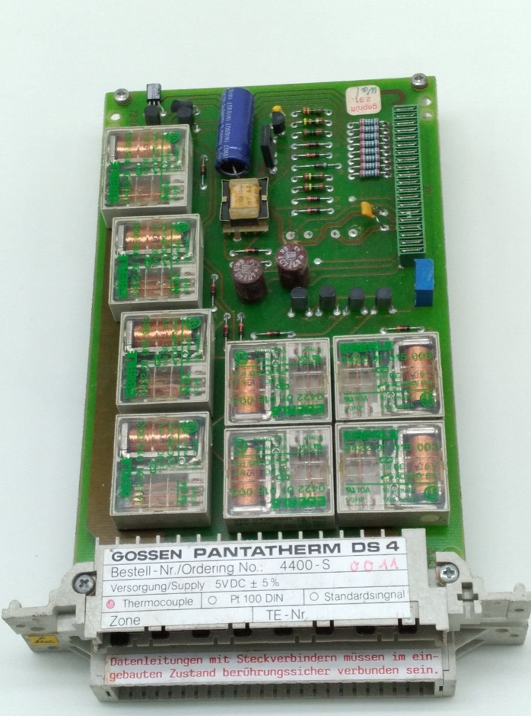 Gossen Pantatherm 4400-S Temperature Control Circuit Module