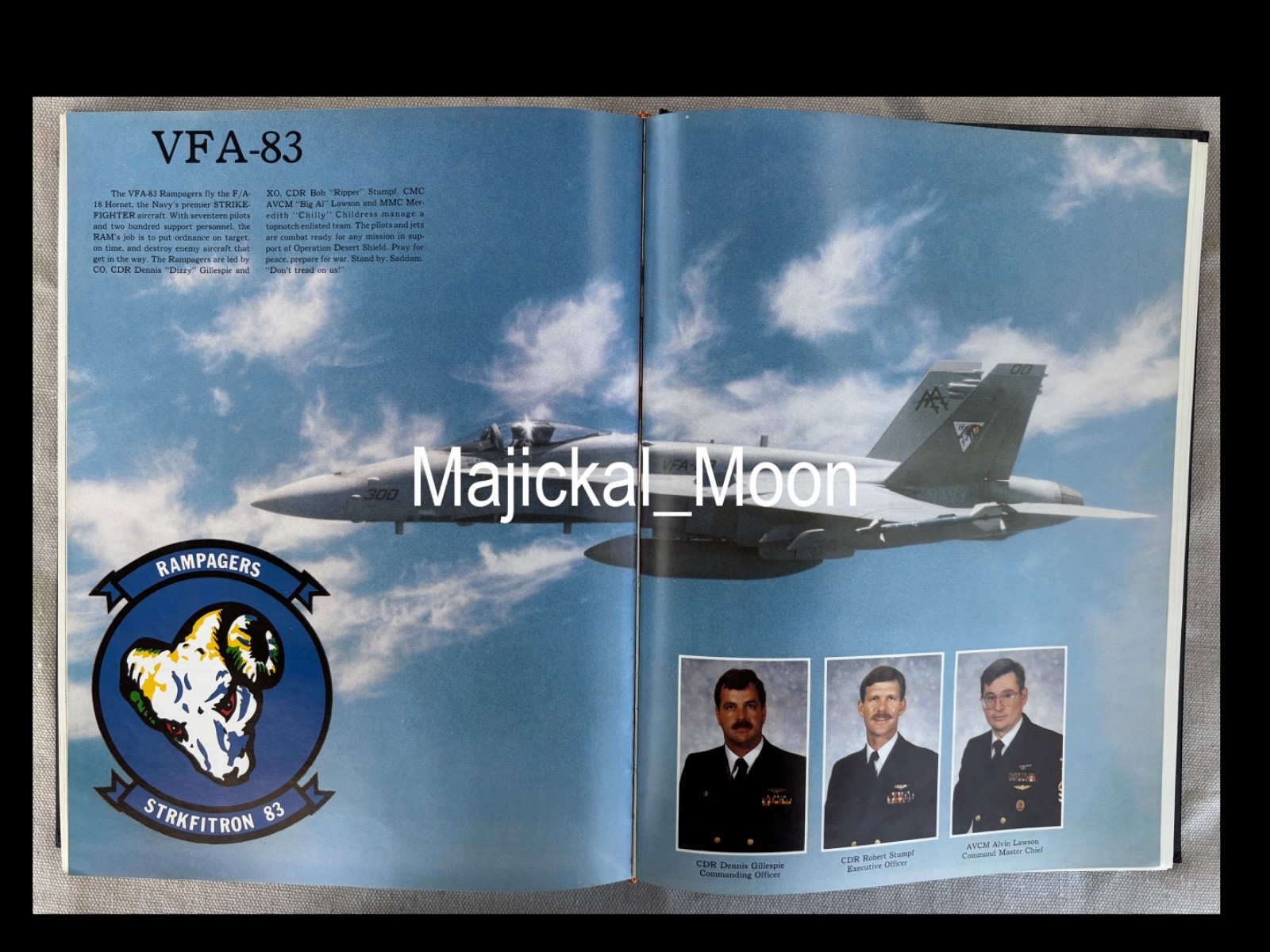 USS SARATOGA CV-60 Desert Shield & Desert Storm Deployment Cruise Book 1990-1991