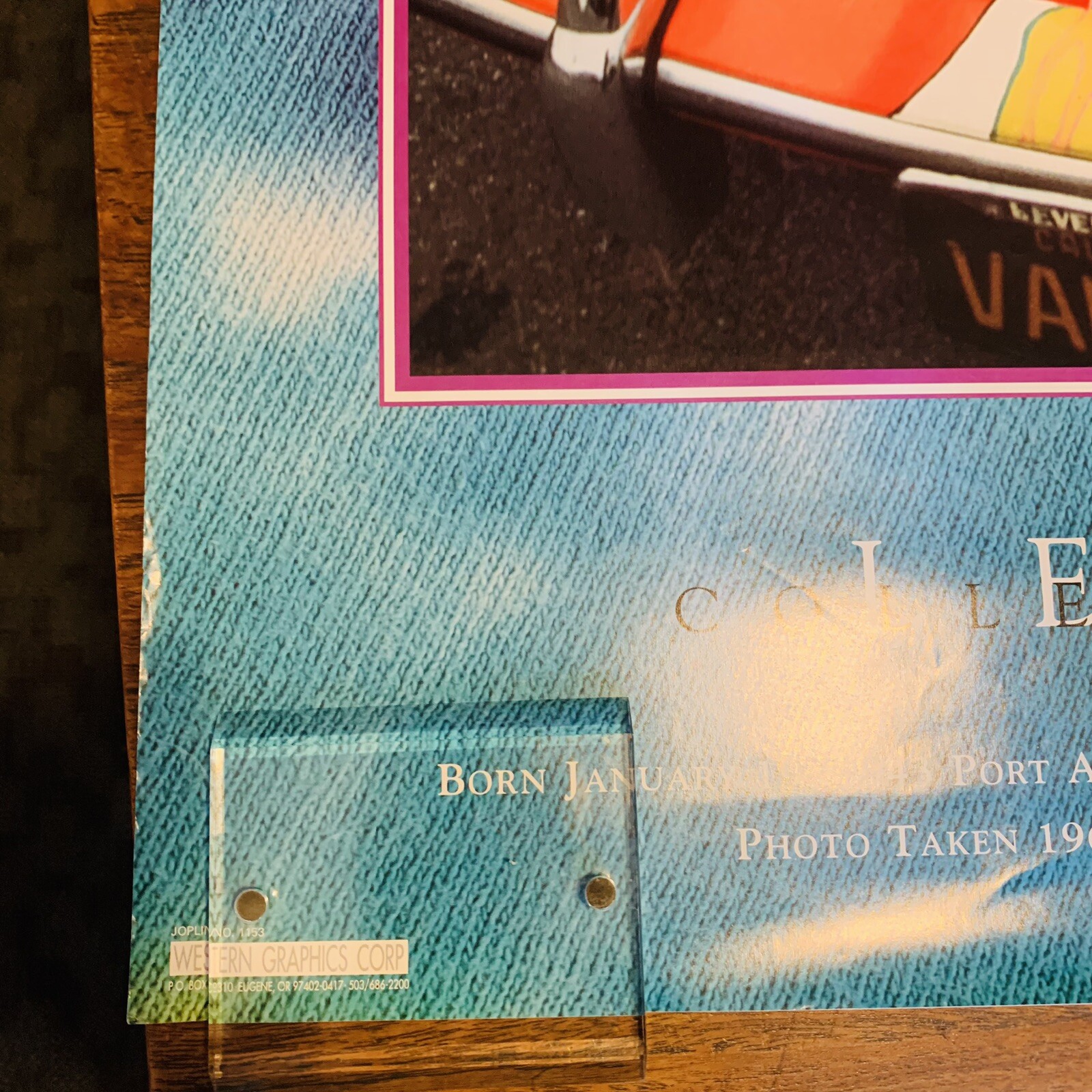 Vintage Janis Joplin Poster Legends Collectors Ed By Marshall Sony 1995