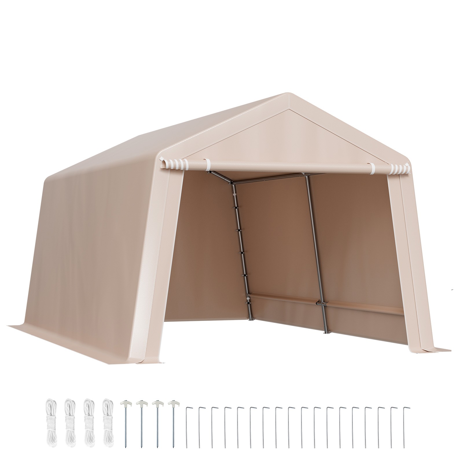 Uimoso Portable Outdoor Storage Shed 10x15 ft Waterproof Canopy Tent Garage