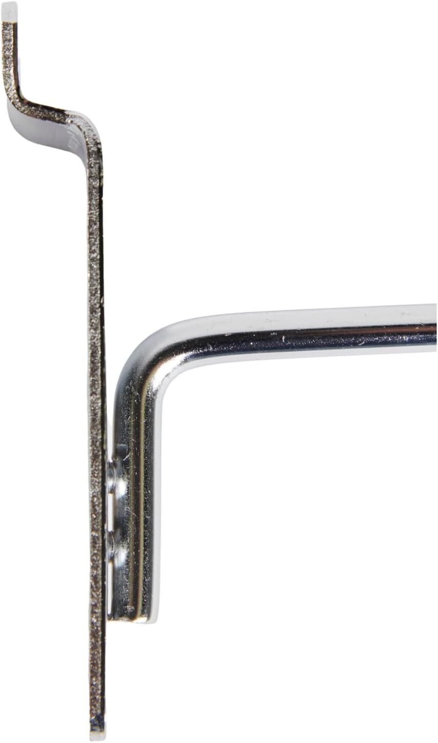 100 Chrome 12" Slatwall Peg Hooks Slat Wall Retail Display 6 mm Diameter Tubing