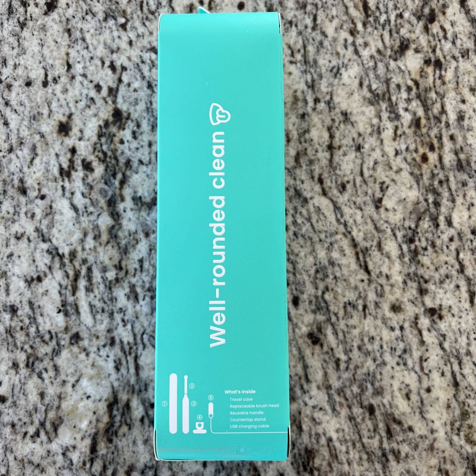 Quip 360 Oscillating Toothbrush Rechargeable w/ Traveling Case-White/Silver!