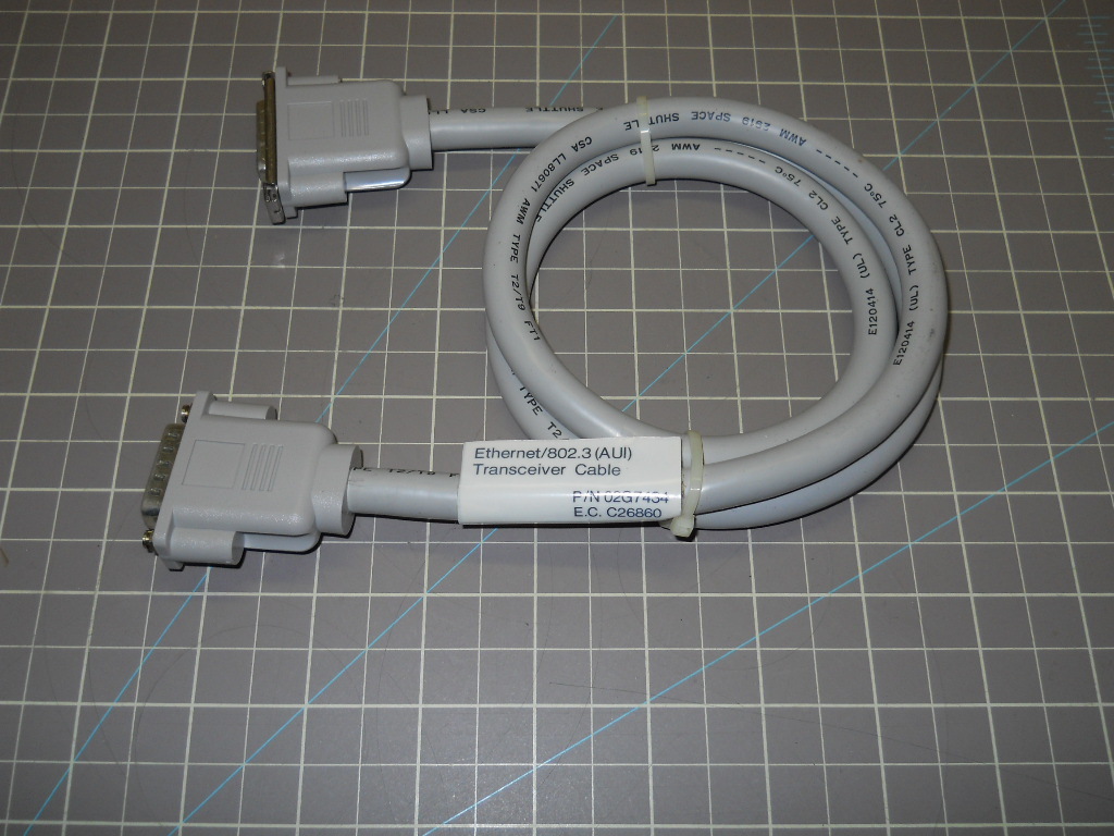 IBM 02G7434 AUI ETHERNET/802.3 TRANSCEIVER CABLE 1M - Unused