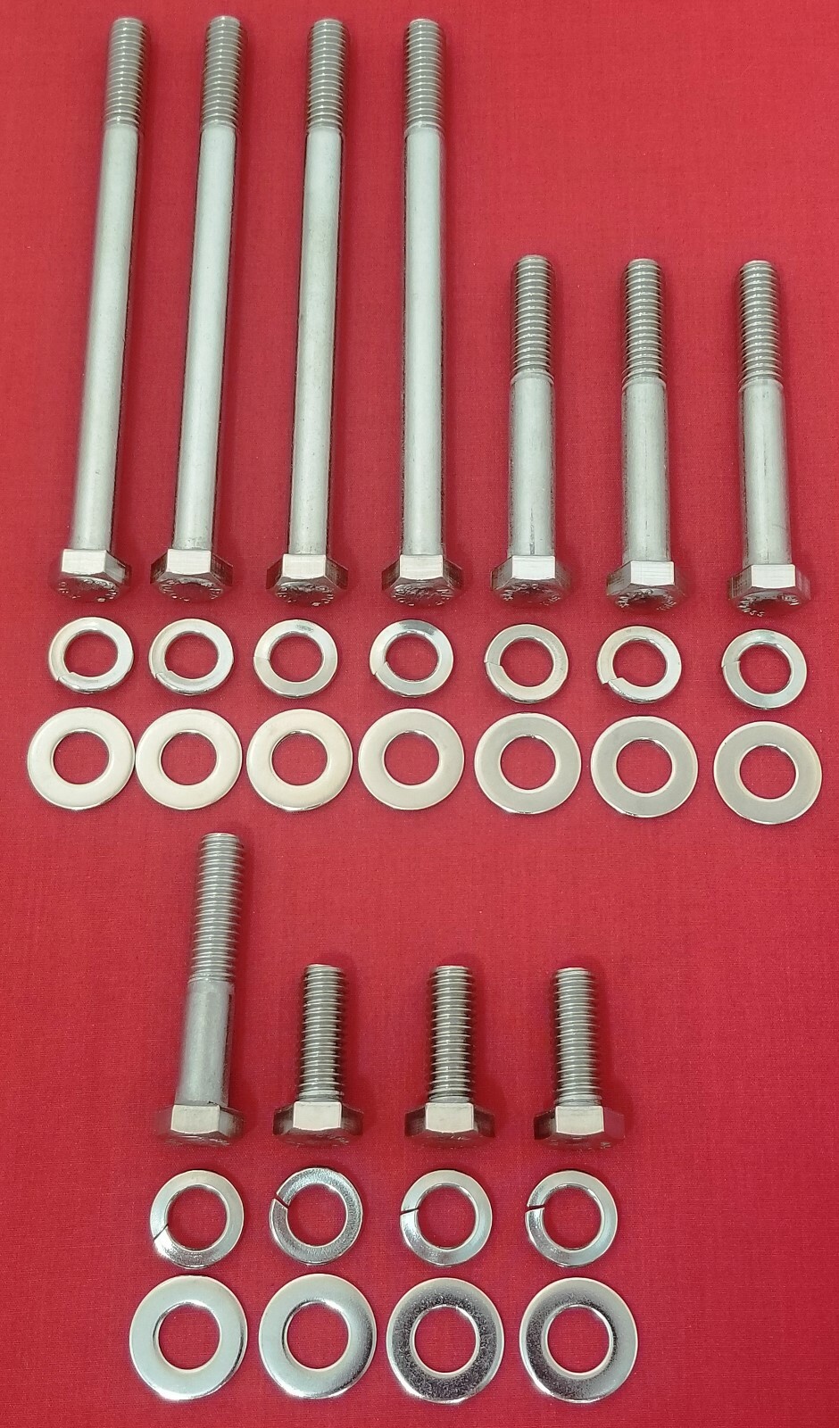 SBM MOPAR WATER PUMP TIMING COVER BOLTS KIT 273 318 340 360 STAINLESS STEEL HEX