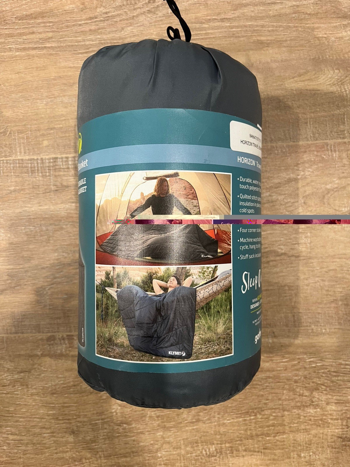 Horizon Travel Blanket By Klymit - Packable- Stuff Sack Included- Brand New