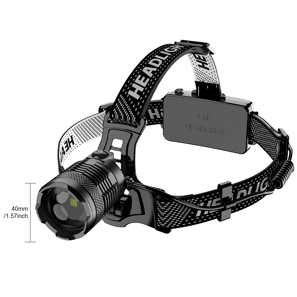 1200000LM LED Headlamp USB Rechargeable Super Bright Zoom Head Torch Headlight