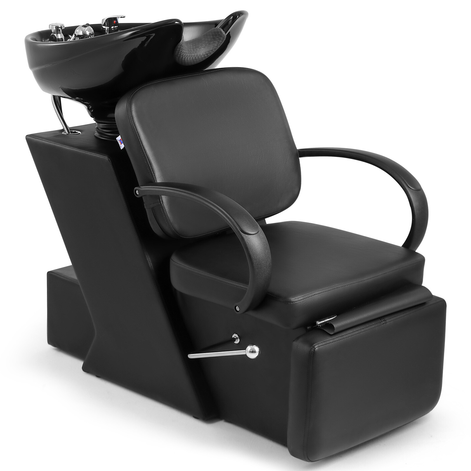 Artist Hand Backwash Barber Shampoo Chair Ceramic Bowl Sink Unit Salon Station