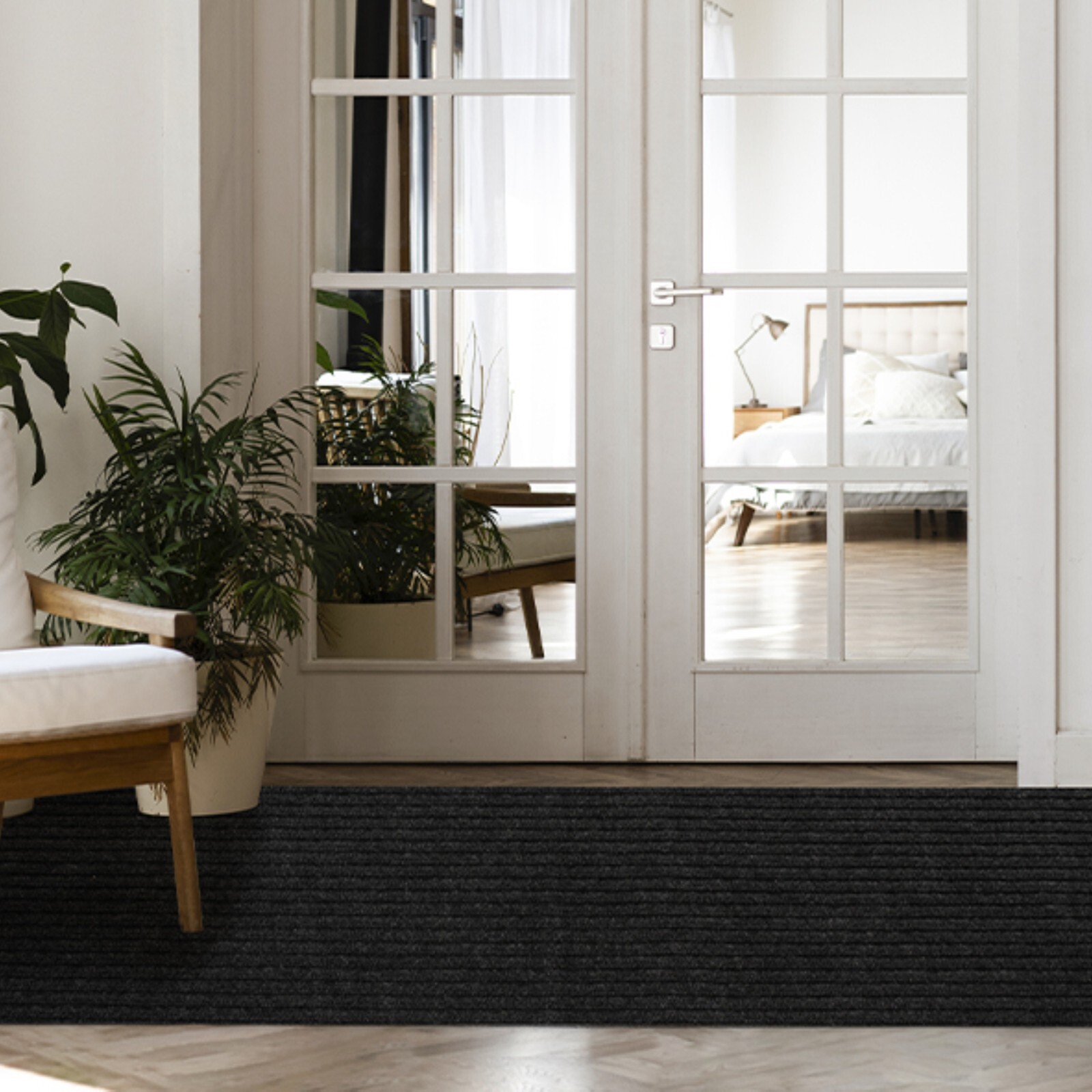 Runner Rug 2 x 6, 3 x 10 ft Hallway Non Slip Rubber Rugs for Kitchen Carpet