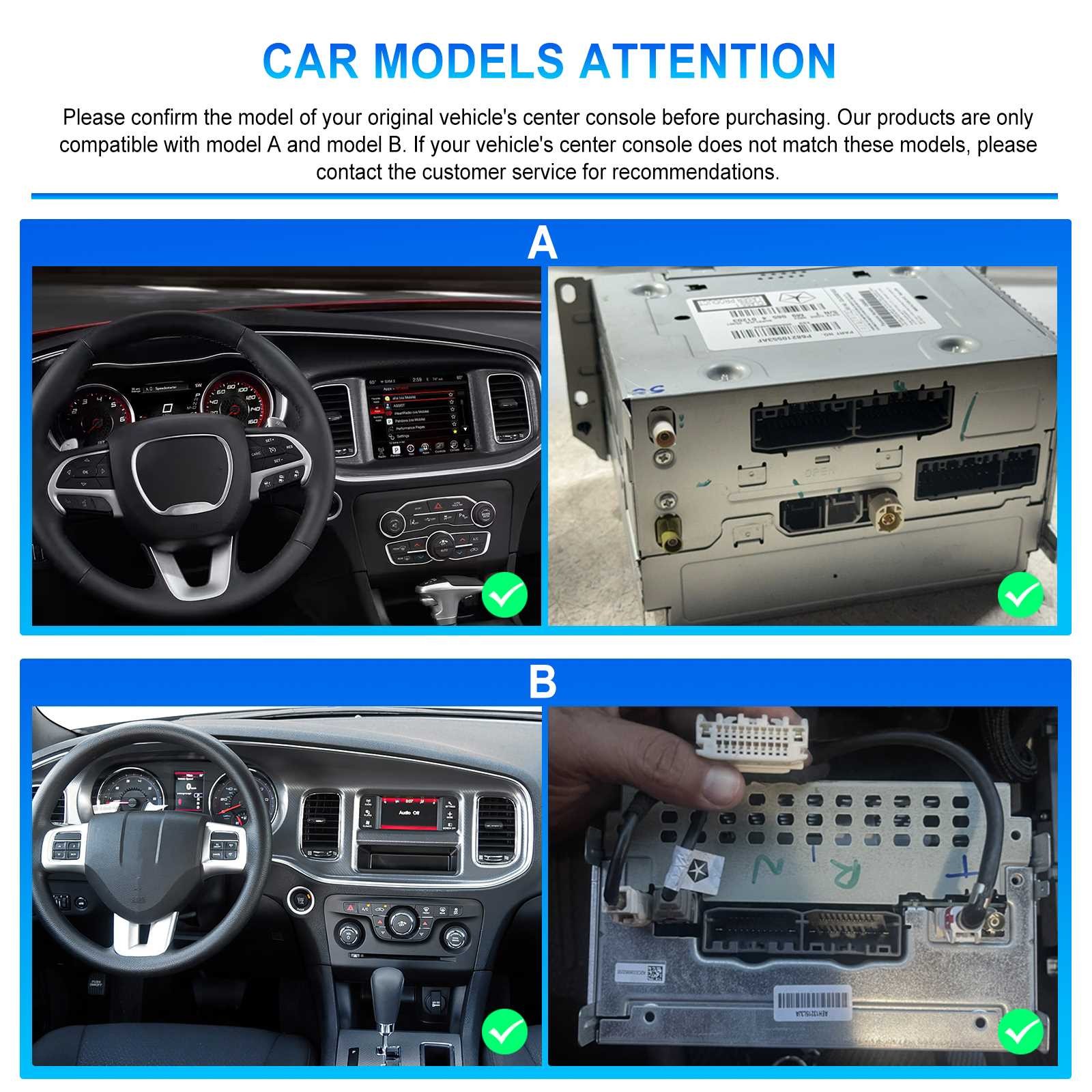 2+64GB Android 15 Car Stereo Radio GPS Navi Carplay For Dodge Charger 2011-2014