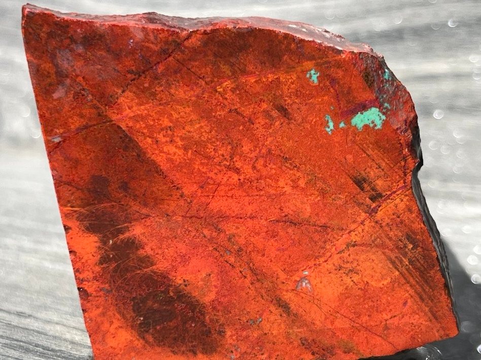 2 Sonora Sunrise Sunset Chrysocolla Crimson Cuprite 146g Lot Lapidary Rough Slab