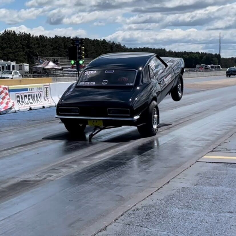 Adjustable Chromoly Drag Racing Single Wheelie Bar- Powdercoated