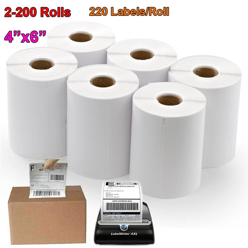 Thermal Shipping Labels 4" x 6"Compatible 1744907 Dymo 4XL LabelWriter 220/Roll