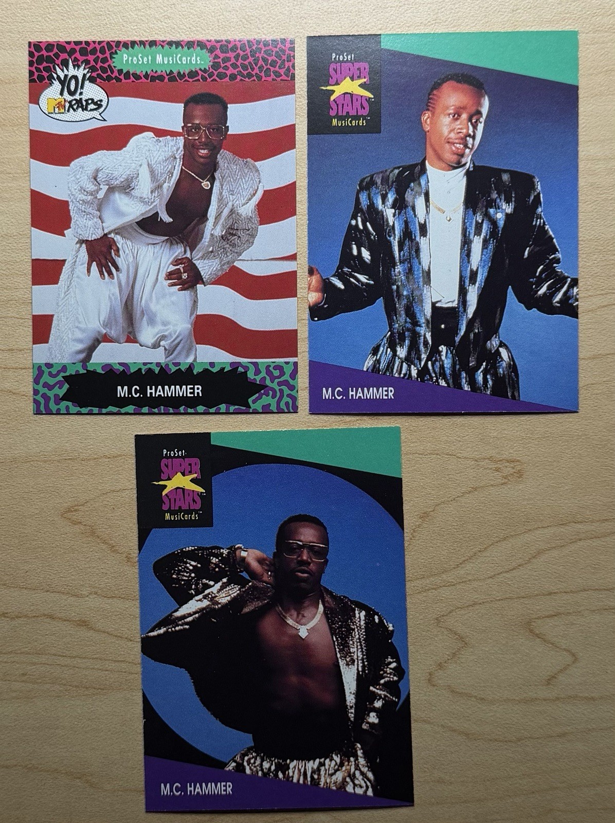 1991 M.C. Hammer Pro Set Yo MTV Raps Trading Card Lot