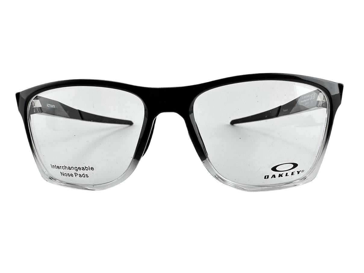 Oakley NEW Activate Polished Black Fade $205 Fashion Frames 55-16-141 Eyeglasses